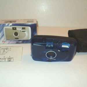 Mitsuba Camera Focus-Free Blue Model 3504 35MM Needs Film NEW in Box